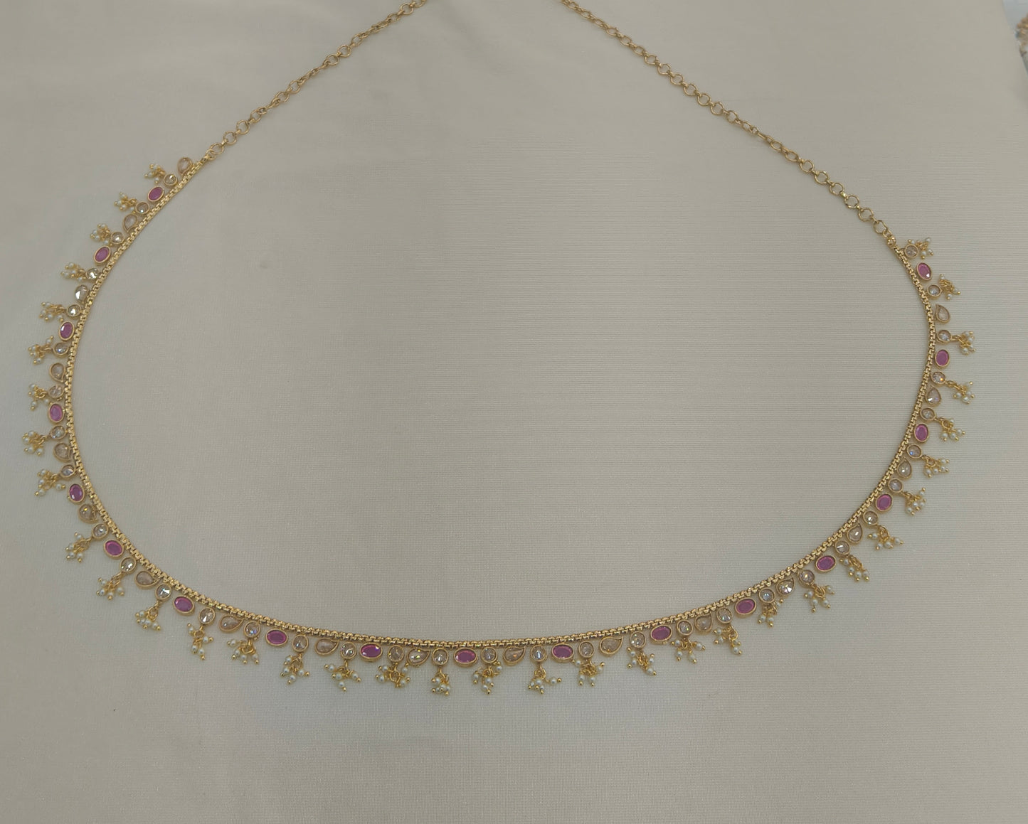 Gold Ruby Belly chain indian kamarbelt Marco saree chain