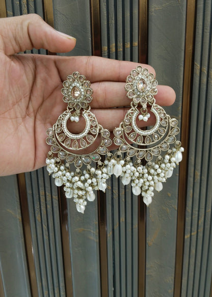 Antique Gold Bollywood Indian Merci Earrings