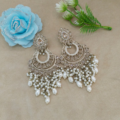 Antique Gold Bollywood Indian Merci Earrings