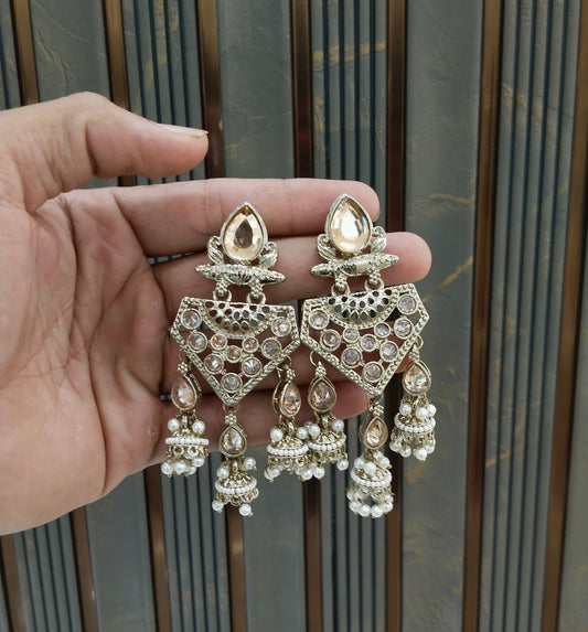 Antique Gold Bollywood Indian Merci Earrings