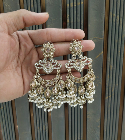 Antique Gold Bollywood Indian Joye Earrings