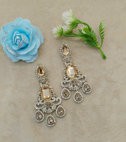 Antique Gold Bollywood Indian Nitika Earrings