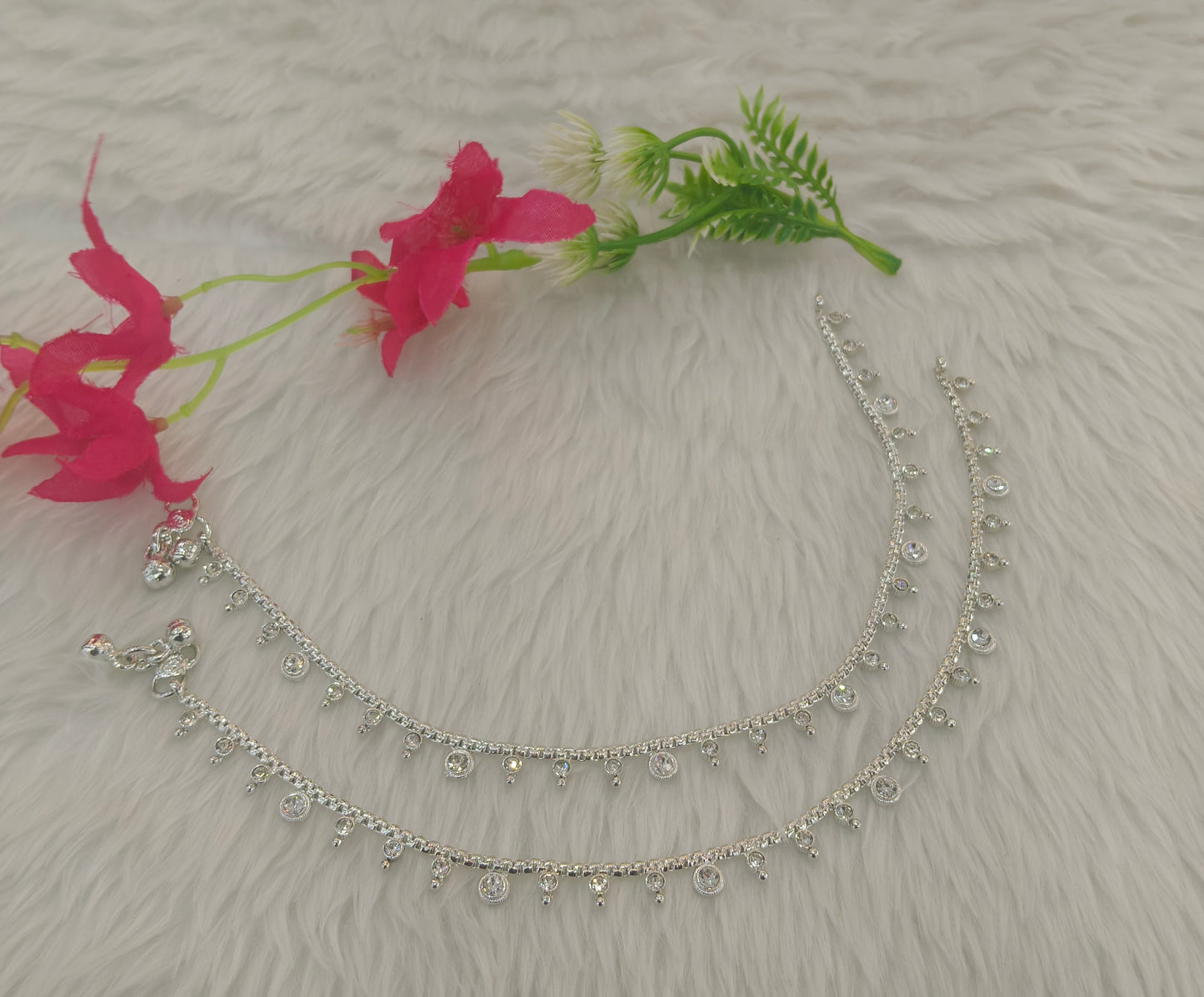 Silver Anklet Jhanjar Payal Indian Jewellery
