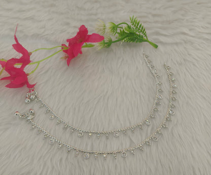 Silver Anklet Jhanjar Payal Indian Jewellery