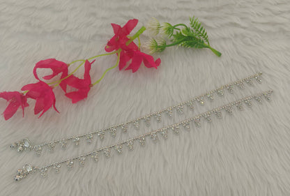 Silver Anklet Jhanjar Payal Indian Jewellery
