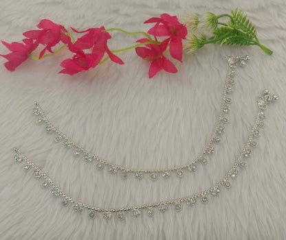 Silver Anklet Jhanjar Payal Indian Jewellery
