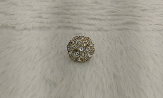 Gold Cocktail Indian Finger Still Rings