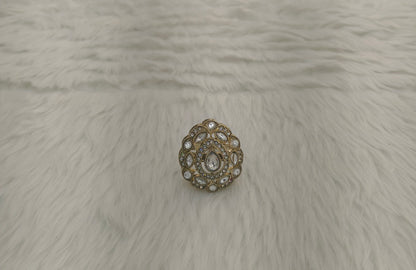 Gold Cocktail Indian Finger Still Rings