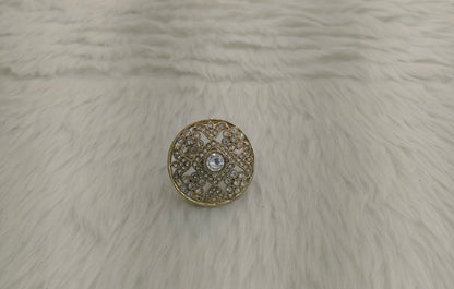 Gold Cocktail Indian Finger Still Rings