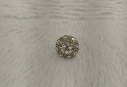 Gold Cocktail Indian Finger Still Rings