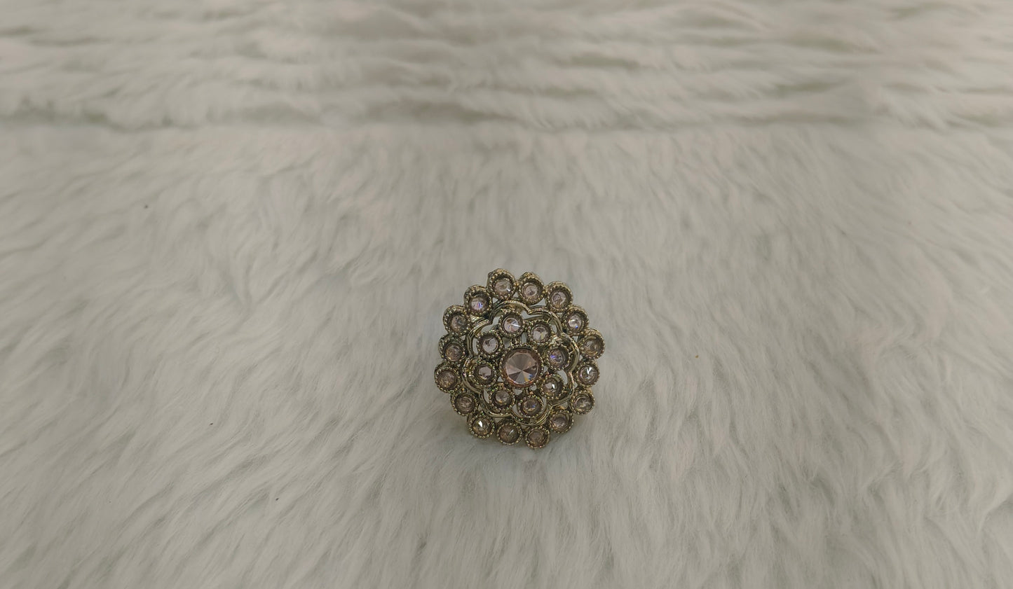 Gold Cocktail Indian Finger Still Rings