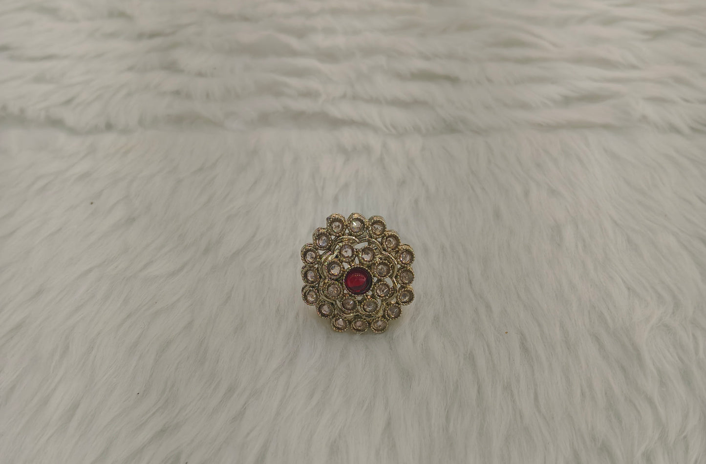 Gold Cocktail Indian Finger Still Rings