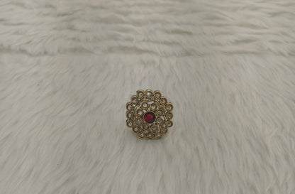 Gold Cocktail Indian Finger Still Rings