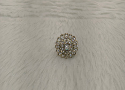 Gold Cocktail Indian Finger Still Rings
