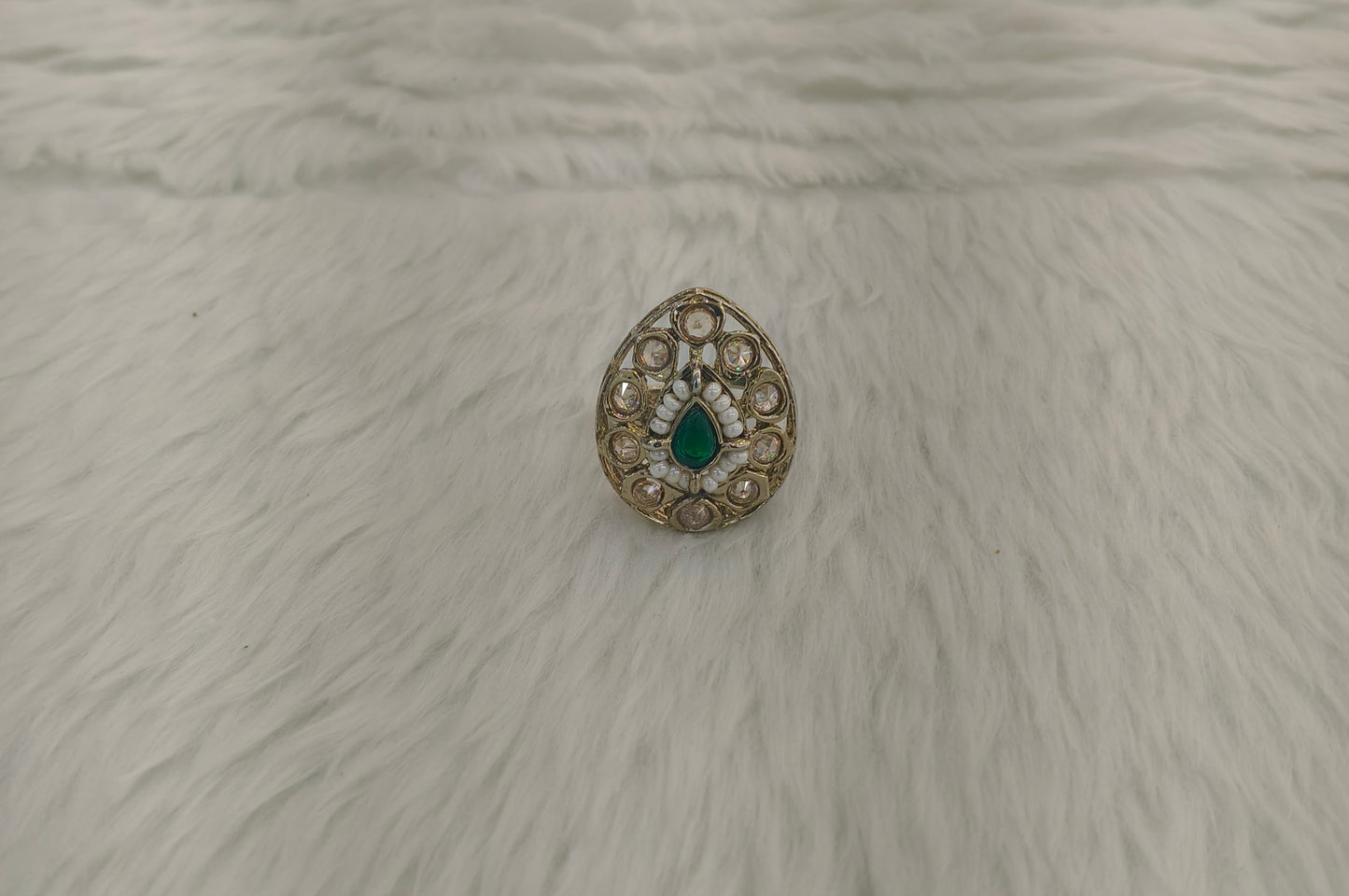 Gold Cocktail Indian Finger Still Rings