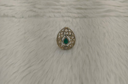 Gold Cocktail Indian Finger Still Rings