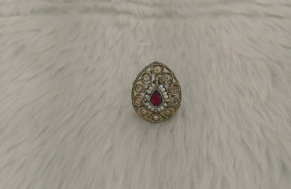 Gold Cocktail Indian Finger Still Rings