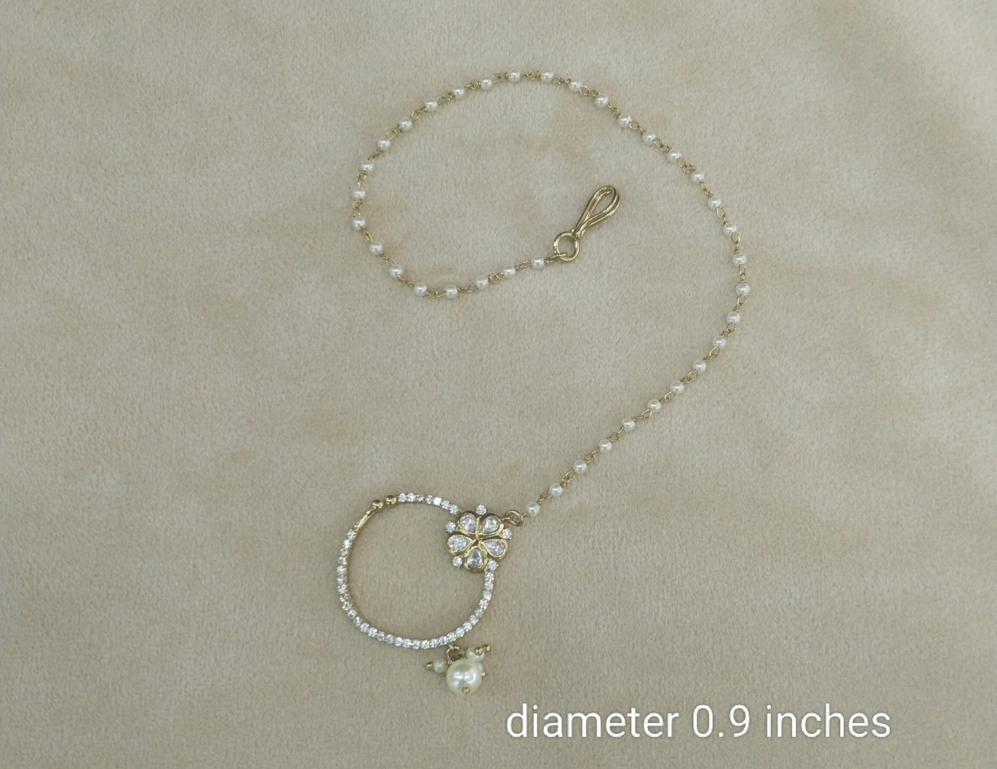 Nose ring Indian bridal nathini for pierced nose
