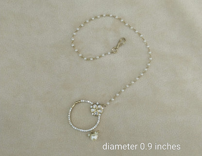 Nose ring Indian bridal nathini for pierced nose