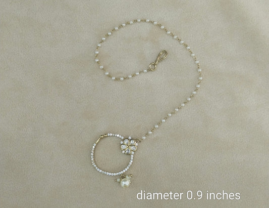 Nose ring Indian bridal nathini for pierced nose