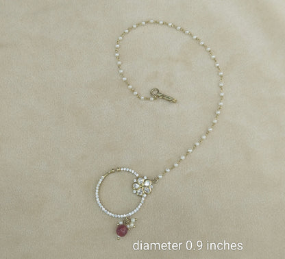 Nose ring Indian bridal nathini for pierced nose