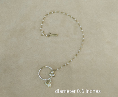 Nose ring Indian bridal nathini for pierced nose