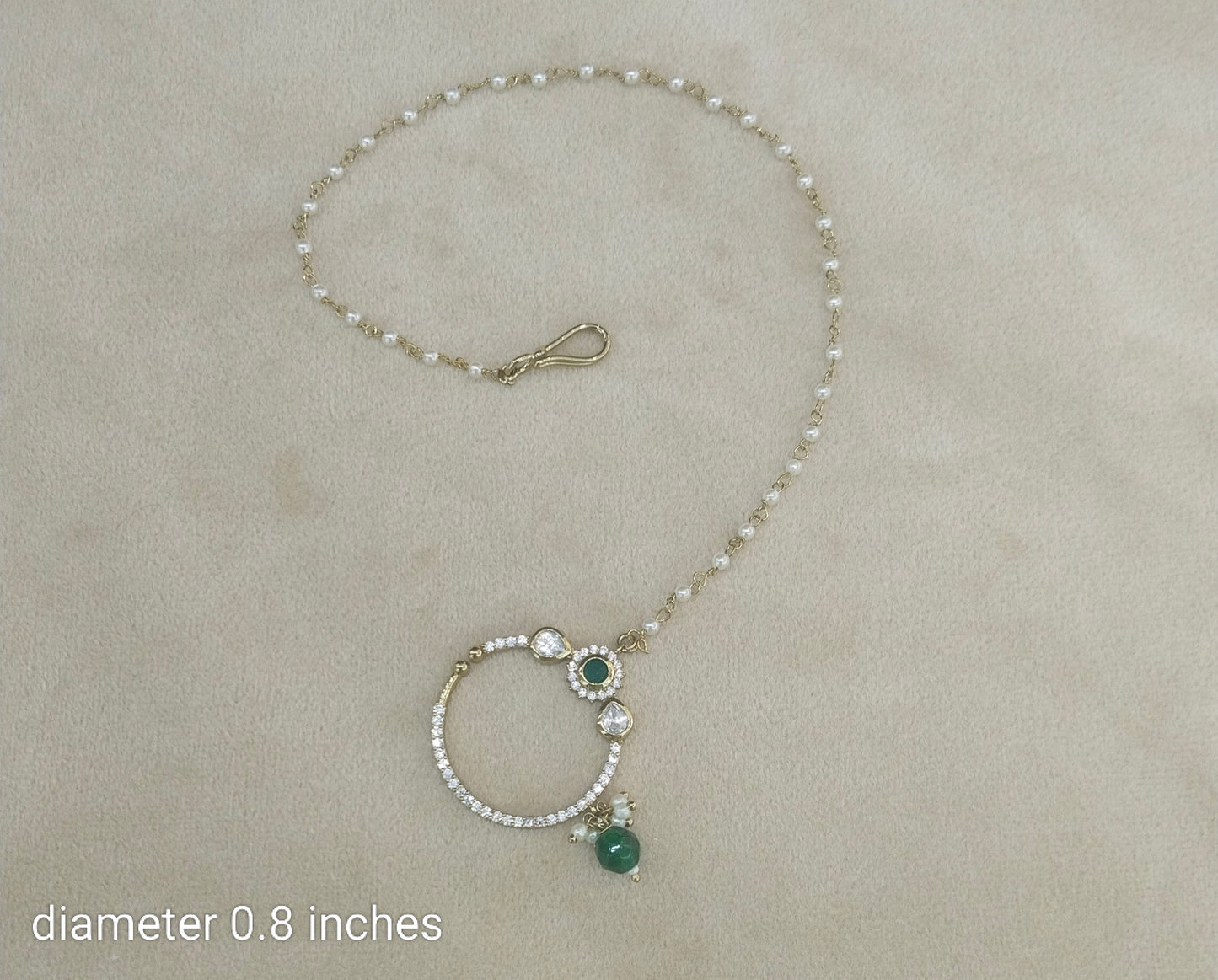 Nose ring Indian bridal nathini for pierced nose