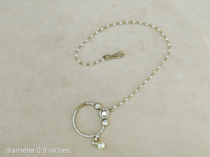 Nose ring Indian bridal nathini for pierced nose