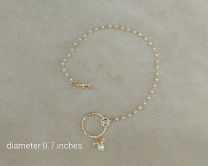 Nose ring Indian bridal nathini for pierced nose