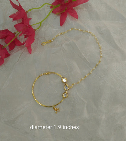 Nose ring Indian bridal nathini for pierced nose