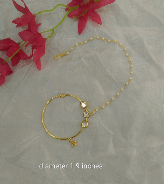 Nose ring Indian bridal nathini for pierced nose