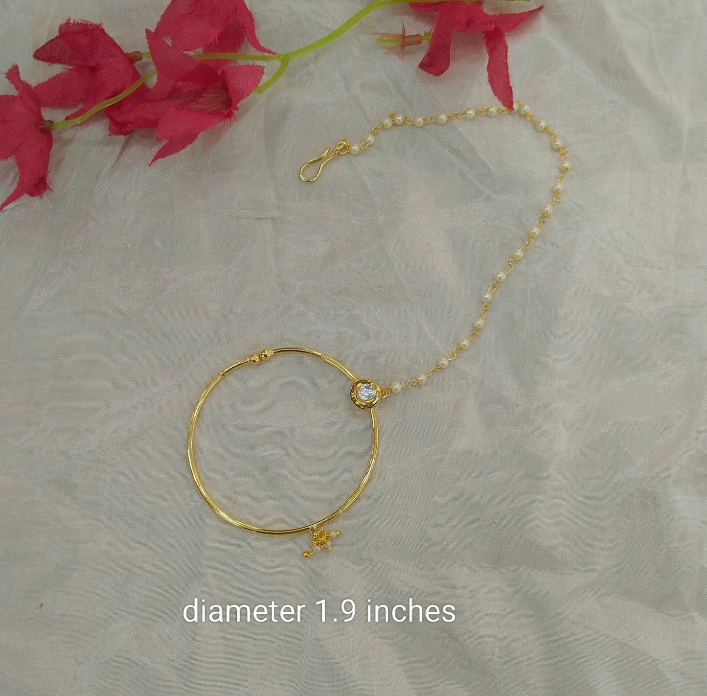 Nose ring Indian bridal nathini for pierced nose