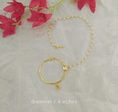 Nose ring Indian bridal nathini for pierced nose