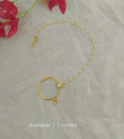 Nose ring Indian bridal nathini for pierced nose