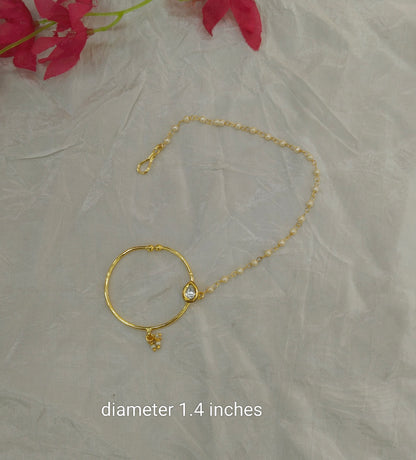 Nose ring Indian bridal nathini for pierced nose