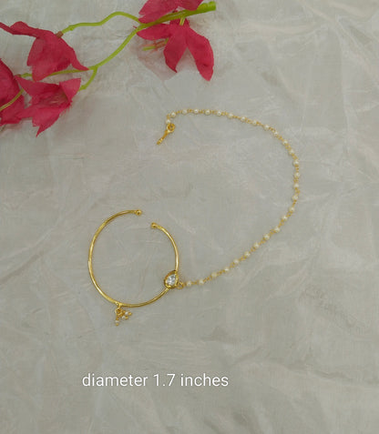 Nose ring Indian bridal nathini for pierced nose