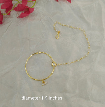 Nose ring Indian bridal nathini for pierced nose