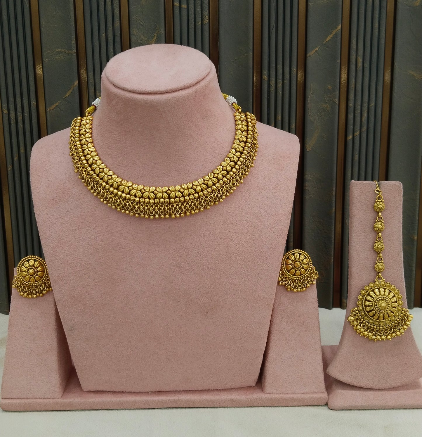 Gold Polki Necklace Jewellery Adya Se
