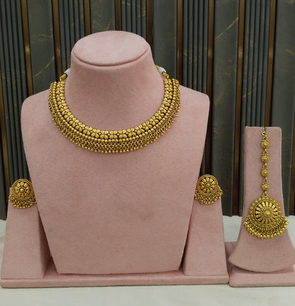 Gold Polki Necklace Jewellery Adya Se
