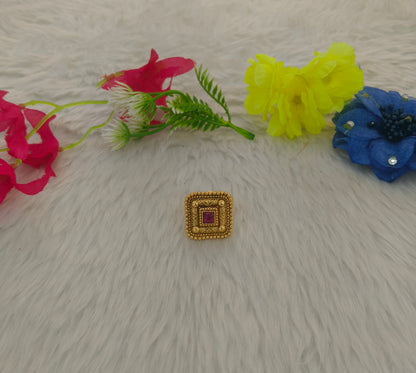 Gold Cocktail Indian Finger Vena Rings