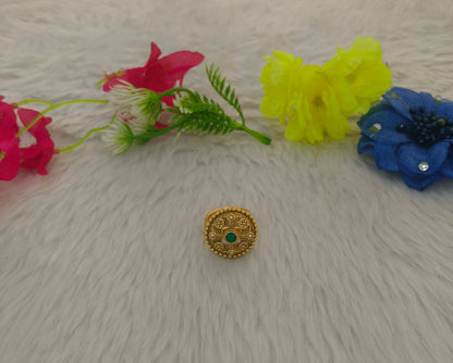 Gold Cocktail Indian Finger Vena Rings