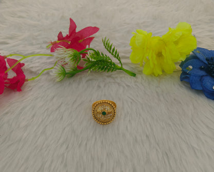 Gold Cocktail Indian Finger Vena Rings