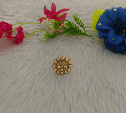 Gold Cocktail Indian Finger Vena Rings