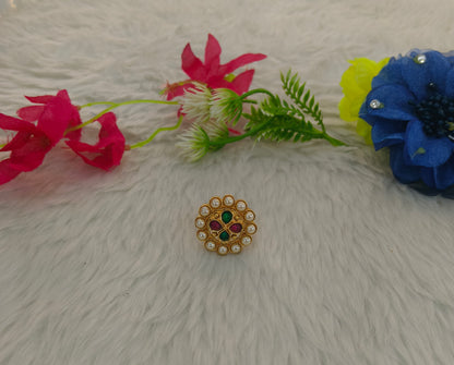 Gold Cocktail Indian Finger Vena Rings