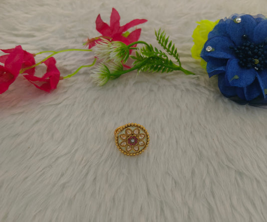 Gold Cocktail Indian Finger Vena Rings