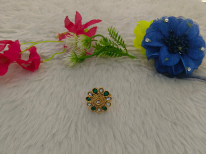 Gold Cocktail Indian Finger Vena Rings