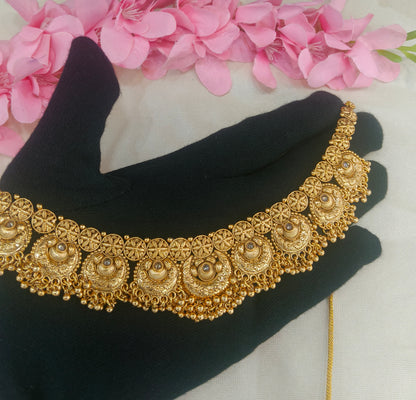 Gold Polki  Necklace  Jewellery Sarika Set
