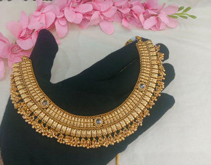Gold Polki  Necklace  Jewellery Sarika Set