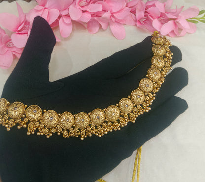 Gold Polki  Necklace  Jewellery Sarika Set