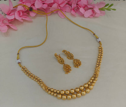 Gold Polki  Necklace  Jewellery Sarika Set
